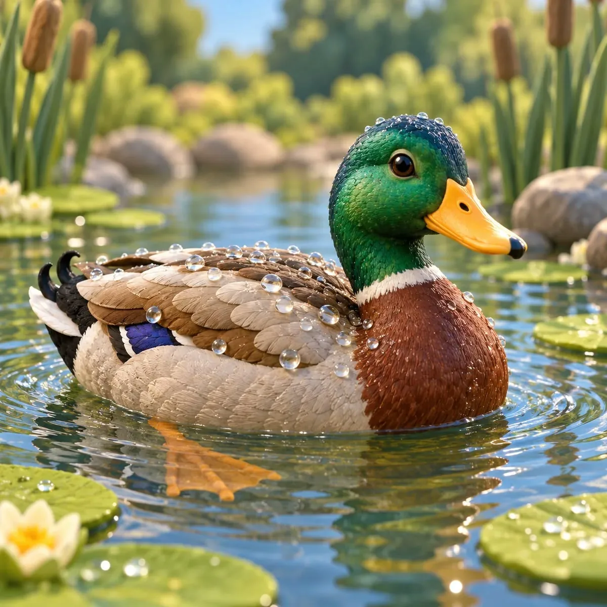 The Duck and Its Waterproof Feathers