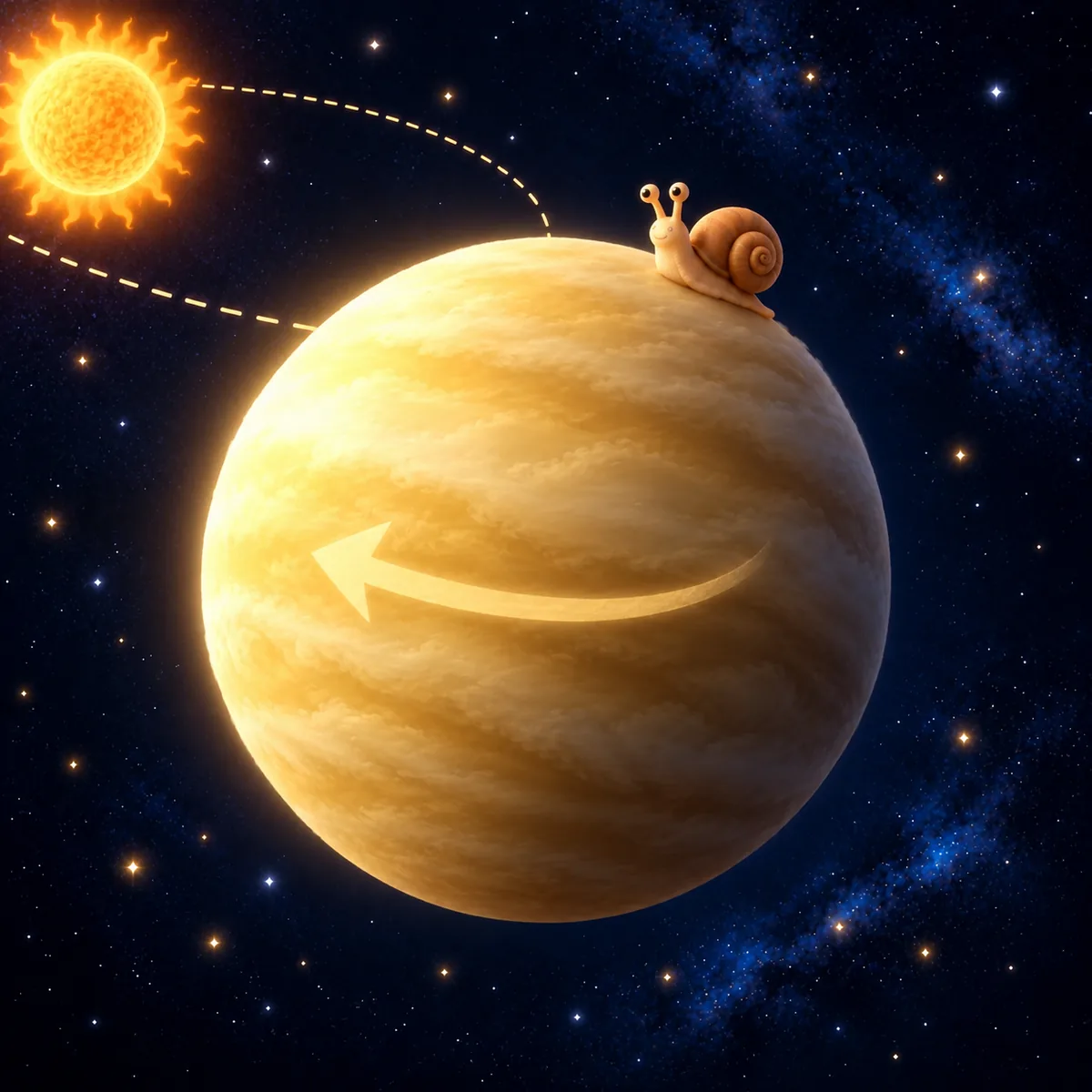 A Day on Venus Is Longer Than Its Year