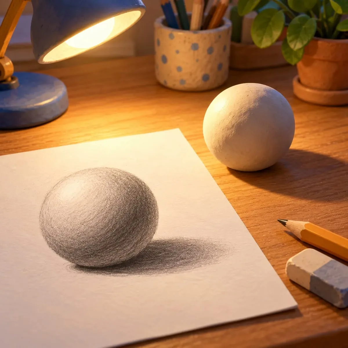 Drawing in 3D with Light and Shadow