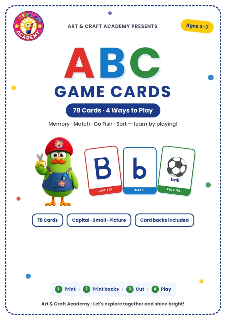 ABC Game Cards — 78 Cards, 4 Ways to Play (Free PDF)