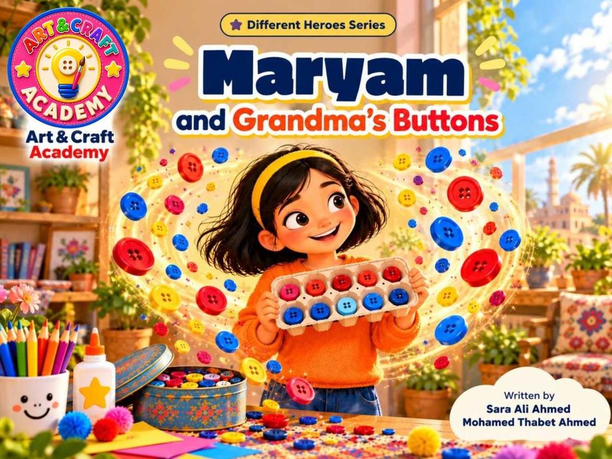 Maryam and Grandma's Buttons – free story for kids who find math hard (dyscalculia)